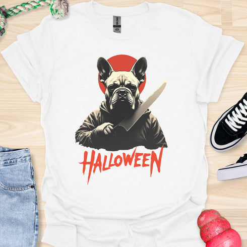 Halloween - V7 - Japanese Frenchie Assassin T-Shirt
